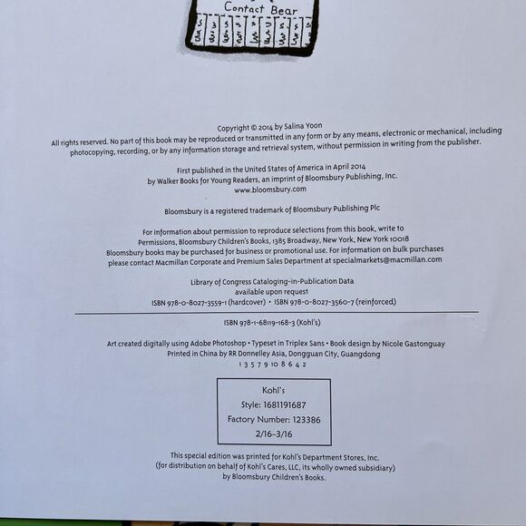 Set of 2 Childrens Books Hardcover Stormy Night and Found by Salina Yoon - Picture 3 of 9